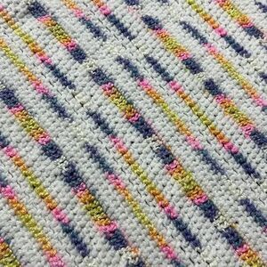 Handmade Granny Afghan Blanket Throw 55x41” Small